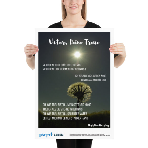 Poster PS1005 - Vater, Deine Treue