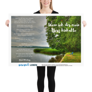 Poster PS1001 - Wenn ich dir mein Herz hinhalte